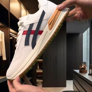 Keeping Sepatu Sneakers Pria Kekinian Sepatu Coklat Kulit Casual Cowok Sepatu Kasual Kerja Kuliah KSC707