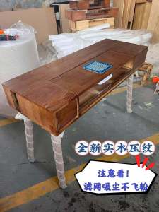 Russian Style Solid Wood Retro Style Nail Table and Chair Multifunctional Storage Belt Vacuum Cleaner Single and Double Nail Table Minimalist Economical