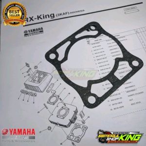 Gasket paking packing blok buring boring rx king rxking rxs rxk tebal presisi satuan