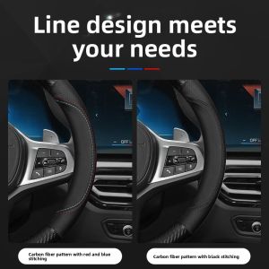 Thin Napa Leather Steering Wheel Cover for Mercedes-Benz G-Class G350 G500 G400 G55 Special Car Dedicated All Season Use