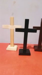 8 1/2 Inches Solid Wood Cross: A Guide to Catholic Prayers & Devotions