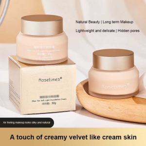 Foundation Cream Krim Tahan Air Alas Bedak Cair Pelembab Ringan yang Lembut BB Cream Full Coverage Oil Control Long Lasting Moisturizing Makeup Skin Concealer Tahan Keringat - 💞Margot