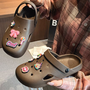 Womens Flat Bottom Sandals Outdoor Slip-On Breathable Cool EVA Thong Shoes Anti-Slip Half Slippers Fashionable Summer Sandals