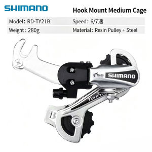 SHIMANO | SHIMANO RD-TY21B Rear Derailleur Eyelet Claw Mount for 6/7S Folding Road Bike - Cycling Gear