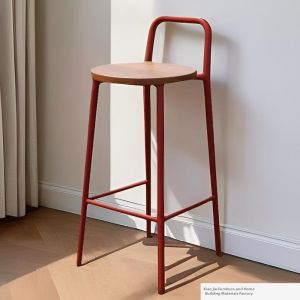 Modern Luxury Designer Bar Stool with Backrest