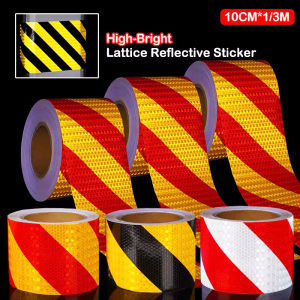 10cmx1/3M Twill Reflective Waterproof Tape Left or Right Reflector Self-adhesive Safety Warning Sticker Clear Sticker Truck