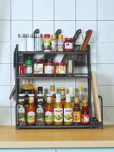 ชั้นวางเครื่องปรุง ชั้นวางเทศ 2/3ชั้น ชั้นวางของอเนกประสงค์ ชั้นวางเครื่องเทศกันสนิม