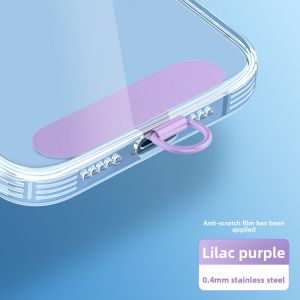 Ultra-Thin Stainless Steel Phone Strap Clip-On Pendant Lanyard Buckle Connector Womens Phone Case Crossbody Loss Prevention