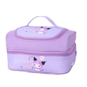Large Capacity Square Lunch Box Bag Student Thermal Insulation Bag Waterproof Oil-resistant Cartoon Bento Bag School Lunch Bag
