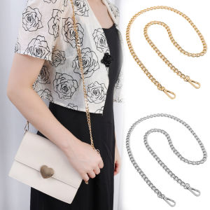 2024 Stainless Chain Bag Strap Women Bags Shoulder Strap Replacement Crossbody Alloy Chain Strap Bag Accessories 120cm