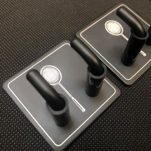 2pcs Badminton Racket Wall Hook Badminton Racket Special Hook 304 Stainless Steel Wall Pasting Without Punching