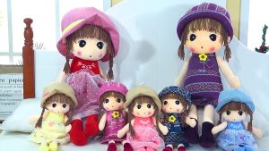 GỐI ÔM NGỦ VẢI LÔNG MỊN ĐỒ CHƠI CÔNG CHÚA NHIỀU MÀU CHO BÉ