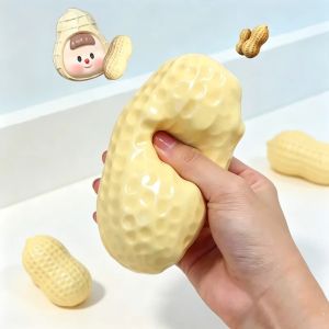 Peanut Stress Ball Fidget Toy Slow Rebound Soft Decompression Toy Squeeze Fidget Toy Anti Stress Toys for Kids Adults Party Gift
