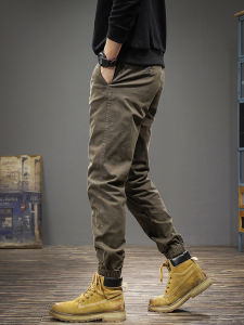 Quần Dài Công Sở Ống Rộng Lót Lông Cừu Mùa Đông 2025 Phong Cách Mới Cho Nam Quần Dài Ống Rộng Thời Trang Thường Ngày Mùa Thu Đông