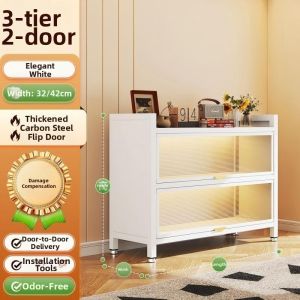 Dust-proof Home-use Steel Flip-top Multi-functional Storage Cabinet