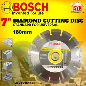 SYK Bosch 180mm Standard For Universal Diamond Cutting Disc Concrete Cement Cutting Wheel 2608615113