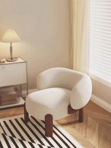 Cashmere Couch Bed & Breakfast Living Room Solid Wood Scandinavian Simple Ins Style Designer Accessible Luxury Single Leisure Chair