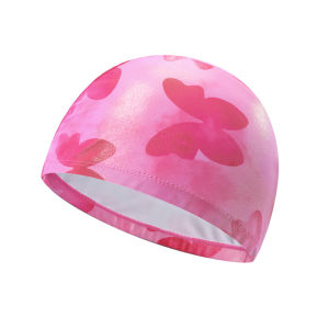 Barbie | Elegant Printed Womens Swimming Cap for Long Hair Non-binding & Ear Protection