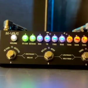 Efek Gitar Bass M-VAVE Cube Baby Soundcard Multi Effects Pedal Multi Efek Cuvave Muslady Reverb Guitar Bass Rechargeable Portable Pedal Delay Electric Bass Acoustic CUVAVE
