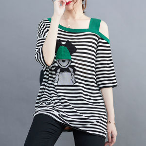 Shalldoer | Slimming Cotton T-Shirt Top for Shorter Women