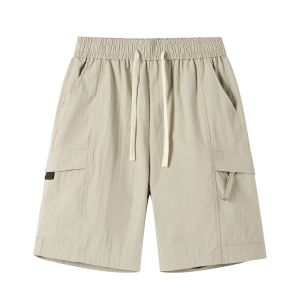 Cool Feeling Lightweight Breathable Sports Shorts Youth Student Trendy Summer Thin Five-Quarter Loose Casual Straight Leg Pants