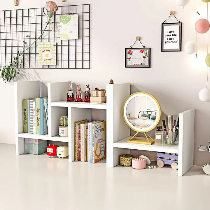 Multipurpose Table Top Rack Bookshelf Rak Buku Adjustable Expandable