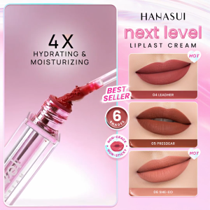 ❤️Ruby & Laura❤️HANASUI Next Level Liplast Cream - Lip cream Tahan Lama Pigmented Matte Finish Maximum Coverage Ringan