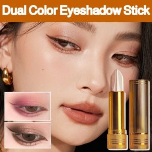 Gradient Dual Color Eyeshadow Stick Waterproof Sweatproof Long-lasting Natural Stereo Eye Makeup