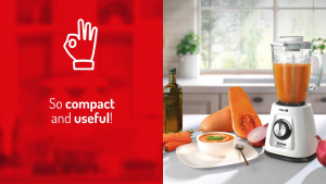 Tefal Blender Blendforce 2 Glass with Chopper - BL4361