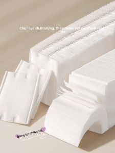 MONLEYTA | 600 miếng bông trang điểm mỏng dùng một lần dưỡng ẩm làm sạch da mặt bông cotton nguyên chất dùng để làm đẹp và chăm sóc da