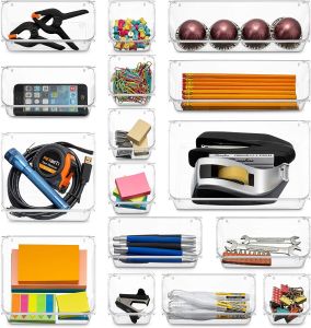 Desk box container Storage box Transparent acrylic storage box Countertop storage container