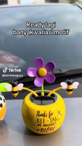 Pajangan Mobil Hiasan Mobil Bunga Matahari Hiasan Ruangan Bergoyang