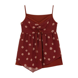 NIHAOKANONG | áo nữ Áo Blouse Mùa Hè Không T Tay Kiểu Dáng Nghỉ Dưỡng