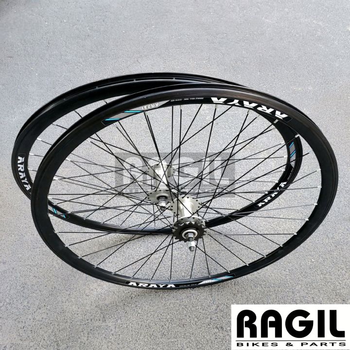 WHEELSET SEPEDA 700C ARAYA AR731 FIXIE BALAP ROAD BIKE HUB FREEHUB