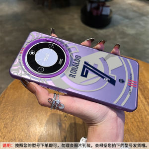 Huawei Honor X70 X50 pro X60 X40 GT Laser Series Mobile Phone Case Silicone Protective Cover for Real Madrid Cristiano Ronaldo Lucky Seven