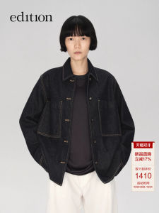Edition2025 Autumn New Workwear Style Denim Jacket E+ Light Life Series Versatile Long Sleeve Cotton 100% Short Outerwear