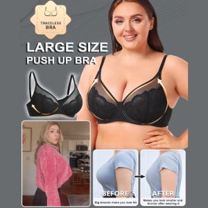【Big Breasts Only】Adjustable Underwear Female Thin Section Of Large Breasts Show Small Breasts Full Cup Thin Bra Gathered Collect Side Breasts Anti-Sagging Bra大胸显小内衣