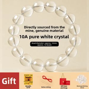FUJINJIA | Natural Clear Quartz Feng Shui Protection Collector Grade Bracelet for Women