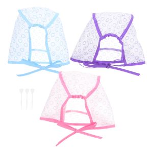 Mũ Nhuộm Tóc Dùng Một Lần Có Móc Nhựa Dụng Cụ Nhuộm Tóc Chuyên Nghiệp Cho Salon Mũ Nhuộm Tóc Có Thước Đo