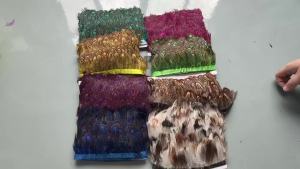 Natural Rooster Feathers Trim Tape Fringe Ribbon for DIY Sewing Clothing Wedding Carnival Costume Decoration Pheasant Feather