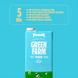 Vinamilk Green Farm UHT Fresh Whole Milk 1L