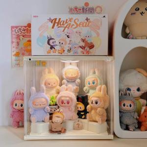 Acrylic Dust Cover Bubble Mat Display Box Sitting Party Desktop DIY Container Transparent Acrylic Storage Box for Figurines