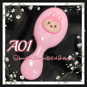 SISIR RAMBUT LABUBU 3D VIRAL / SISIR LABUBU ELASTIS ANTI KUSUT / SISIR RAMBUT LUCU / SISIR LABUBU OVAL / SISIR TRAVEL LABUBU CUTE LABUBU HAIR COMB / SL9860