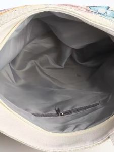 Elegant Double-Sided Embroidered Thickened Commuter Shoulder Bag Large Capacity Handbag New Chinese Style High Aesthetic Value