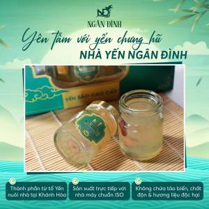 Set 6 hũ Yến sào Ngân Đình cao cấp 39% yến - món quà cho sức khoẻ