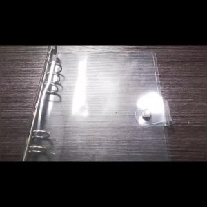 1pc A5/A6 Binder Rings Journal with Clear Transparent Cover - Perfect for Loose Leaf Spiral Books!