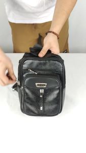 Tas Selempang Pria Kulit PU Polo Amstar Slingbag Tas Pundak