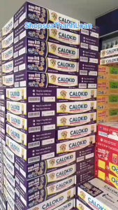 (HSD T1-2026) (KÈM QUÀ) Thùng 24/ 48 Hộp Sữa Bột Pha Sẵn CALOKID GOLD 180ml.