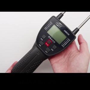 GM650 Grain Moisture Meter LCD Digital Hygrometer Handheld Humidity Content Detector for Corn Wheat Rice Bean Barley Fodder