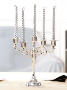 Five-Headed Festival Candlesticks Gold And Silver Candle Holders Romantic Gift Candlelight Dinner Table Wedding Celebration